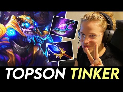 Topson Plays [Tinker] Mid After a Long Time Dota 2
