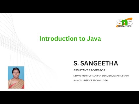 Introduction To Java Programming Object Oriented Programming Sns Institutions