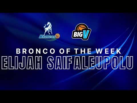 Hume City Bronco of the Week - Round 3 - Elijah Saifaleupolu