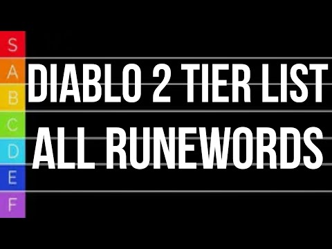 Diablo 2 TIER LIST - All Runewords