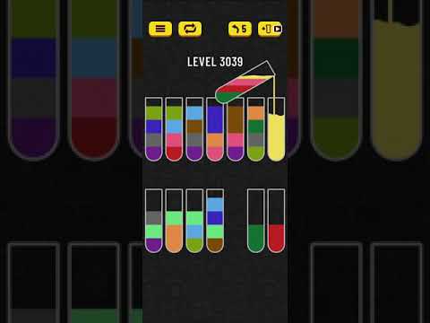 water sort puzzle level 3039