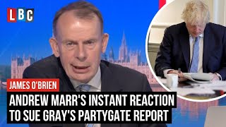 'Egregious, stinking behaviour': Andrew Marr's instant reaction to Sue Gray's Partygate report | LBC