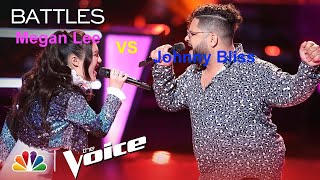 The Voice 2018 Battle Montage Megan Lee vs Johnny Bliss Versace On The Floor