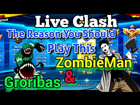 One Punch Man The Strongest | Alasan Kuat Kita Harus Bermain Live Clash - Groribas dan ZombieMan