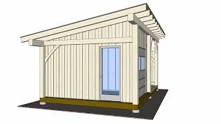 20 x 14 Wood Shed New Concept