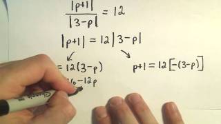 Solving Absolute Value Equations Containing TWO Absolute Value Expressions - Example 1