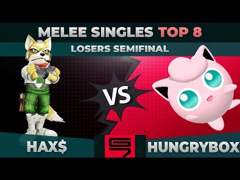 Hax$ vs Hungrybox - Losers Semifinal: Top 8 Melee Singles - Genesis 7 | Fox vs Puff