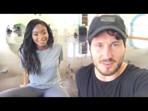 Normani and Val on Dancing With The Stars Facebook Live (April 21, 2017)