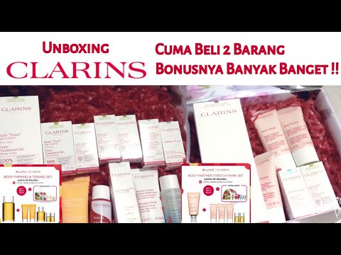 Unboxing Clarins Tonic Treatment Oil & Body Partner Stretch Mark - Ugierodii Project