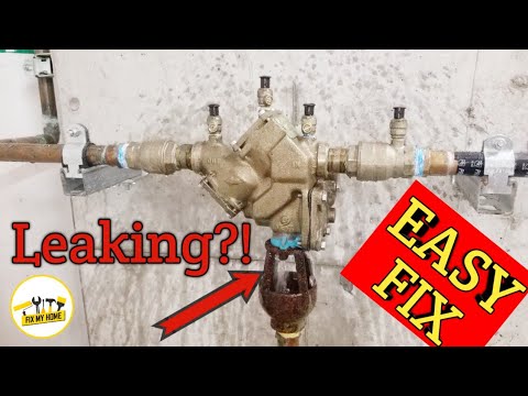 How to fix watts lf909 backflow preventer is leaking