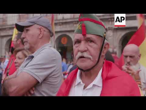 Protests in Madrid against Catalan referendum