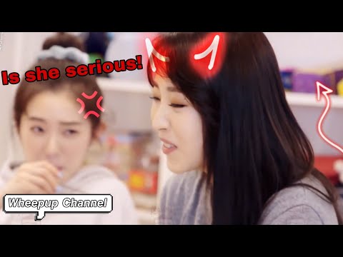 Moonbyul teasing Irene and Red Velvet
