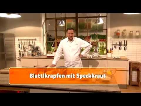 Blattlkrapfen mit Speckkraut (Andreas Döllerer)