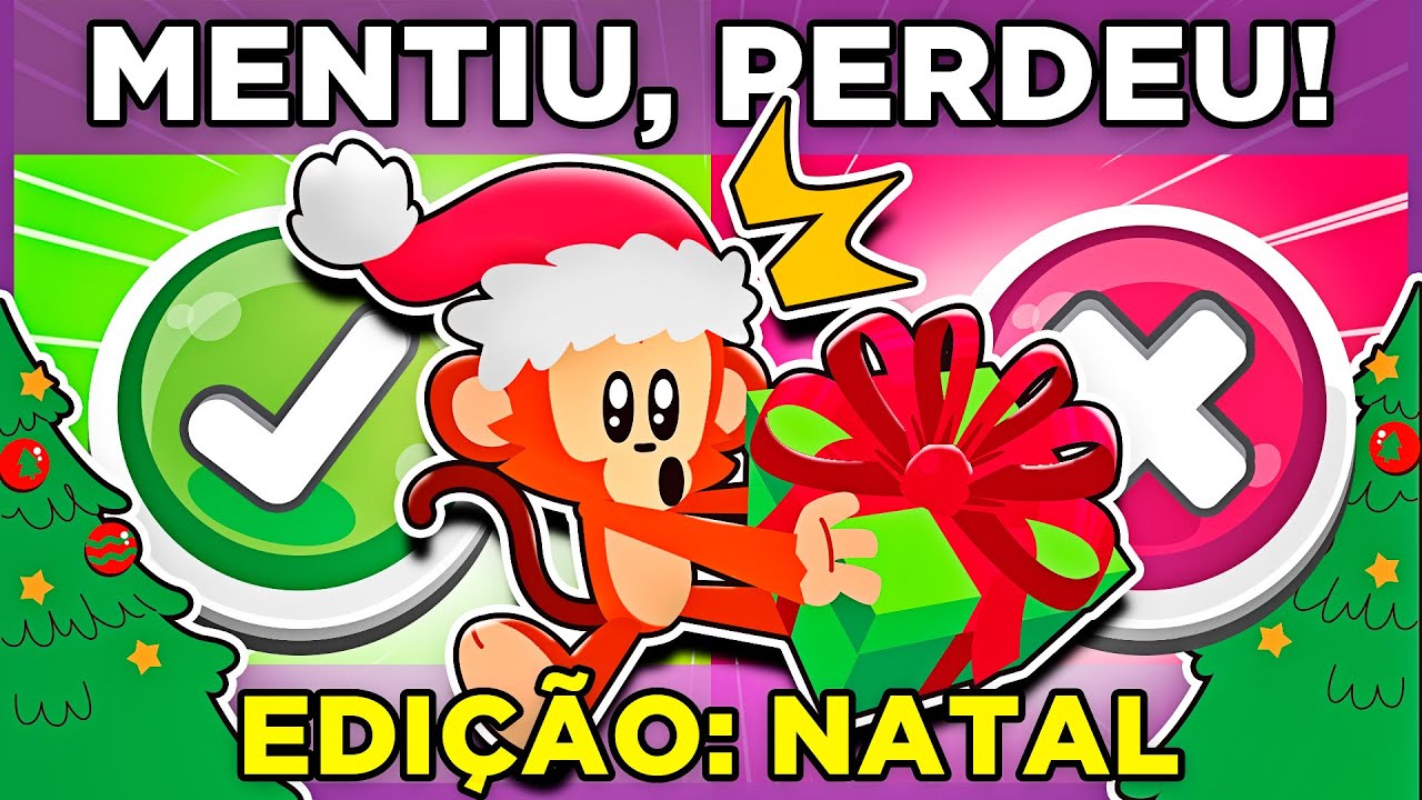 ✔️❌ EU JÁ OU EU NUNCA? 🎅 ESPECIAL DE NATAL 🙈 Desafio TikTok | NÃO PODE MENTIR! #quiz #macaquiz