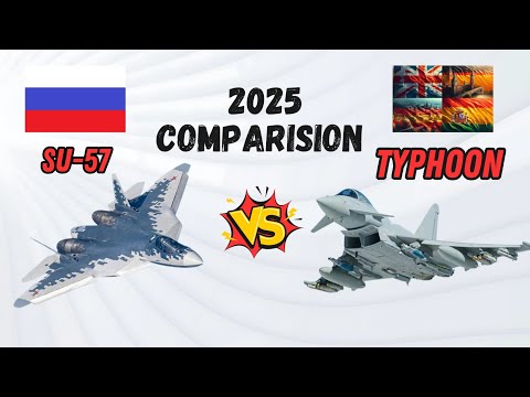 Battle of the Titans: Eurofighter Typhoon vs SU-57 Specifications in 2025