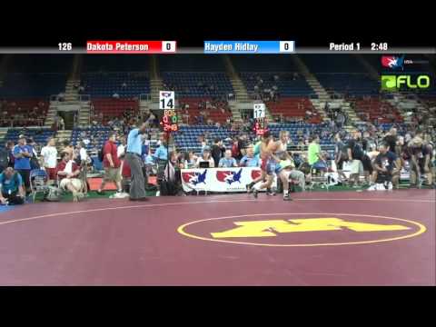 Cadet 126 - Dakota Peterson (Oregon) vs. Hayden Hidlay (Pennsylvania)