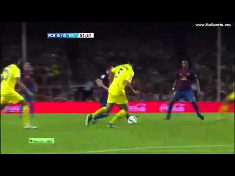 Messi Goal (1) - Villarreal - 29th Aug 2011 | messi-uk.com |.mp4