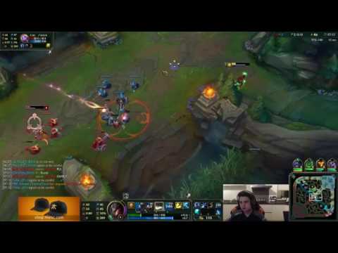 League Of Legends S6 — Febiven as Twisted Fate vs Soraka Mid  Challenger Ranked Gameplay
