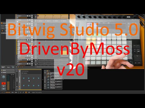 DrivenByMoss 20 brings controller support to Bitwig Studio 5.0! Demo with Ableton Push