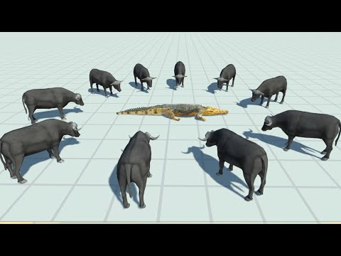 Giant Crocodile vs All Wild Animals | Animal Revolt Battle Simulator