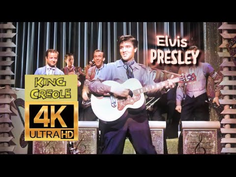 Elvis Presley AI 4K Colourized / Restored - King Creole (1958)