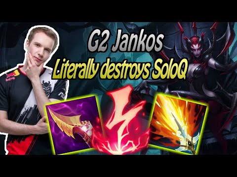 25/2/11 JANKOS LITERALLY DESTROYS THE GAME WITH ELISE - G2 Jankos plays elise jungle (preseason 11)
