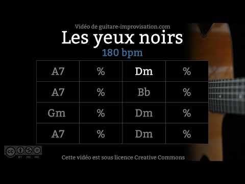 Les Yeux Noirs / Dark Eyes (180 bpm) : Gypsy jazz Backing track / Jazz manouche