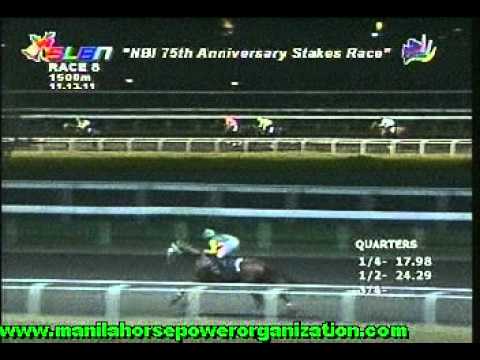 NBI 75th ANNIVERSARY STAKES RACE MHP SLLP NOV. 13, 2011 RACE 8 SHINING ARMOUR.mpg