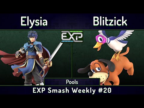 EXP SW # 20 | Elysia (Marth) vs Blitzick (Duck Hunt) | Pools | SSBU Ultimate Tournament
