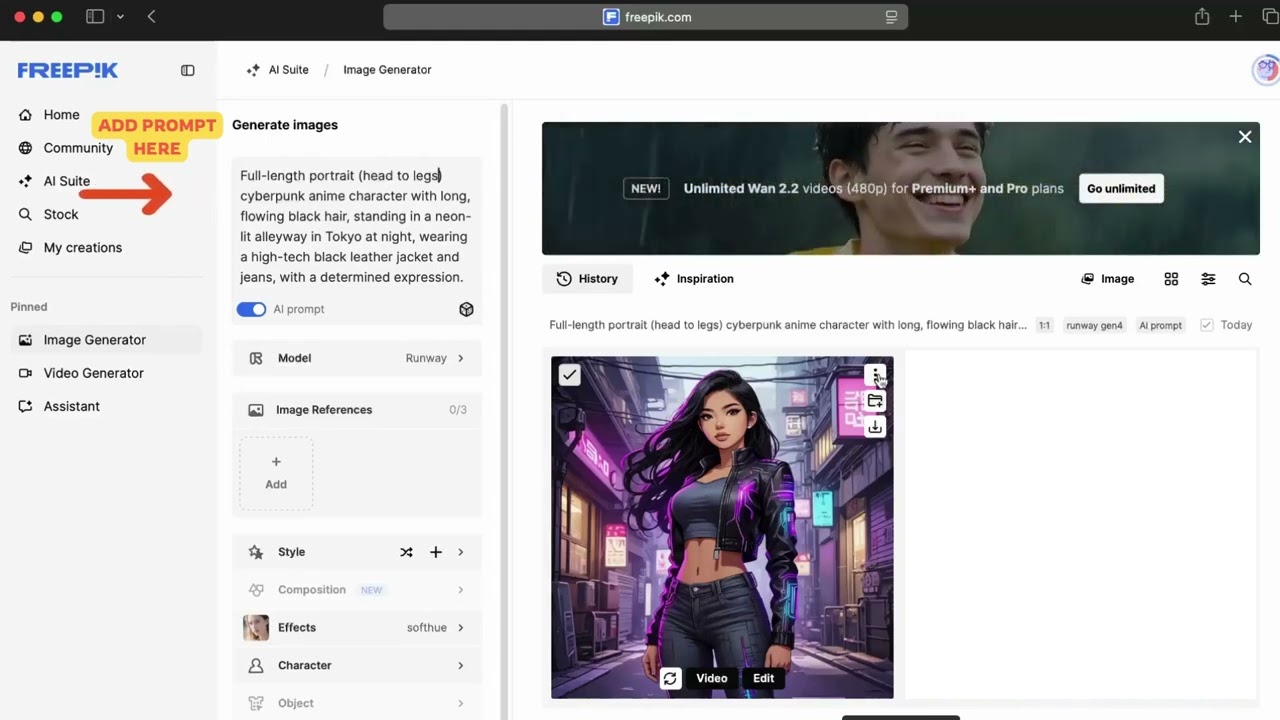 From AI Art to Anime Animation in Minutes 🚀 (Quick Freepik Tutorial)
