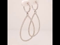 video icon number one for Diamond Drop Earrings item 150-00258