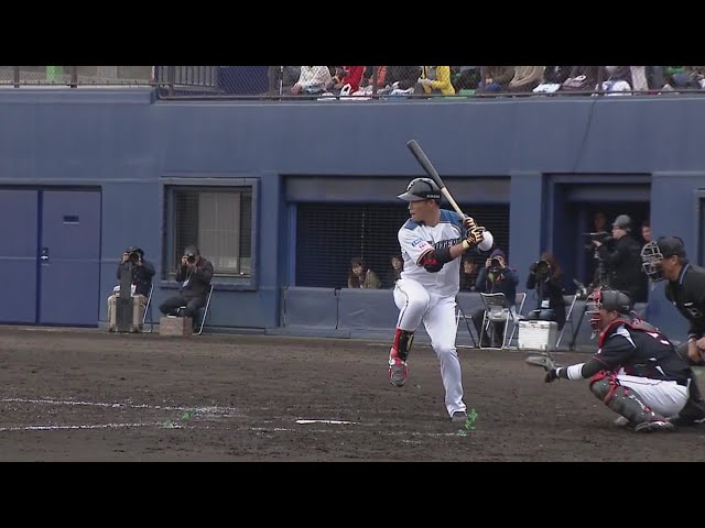 【9回裏】ファイターズ・王柏融がコンパクトにタイムリーヒット!! 2019/3/6 F-M