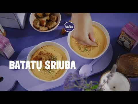 Batatų sriuba su kokosų gėrimu