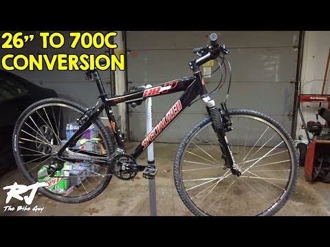 26" To 700c Wheel Conversion On Mountain Bike