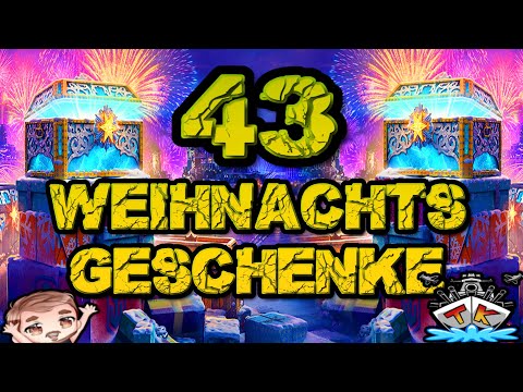 43 tolle Weihnachsgeschenke?! YES!!! "Container opening"⚓️ in World of Warships 🚢