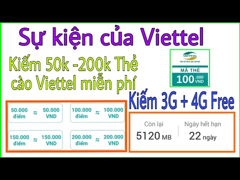 Kiếm Ngay Thẻ cào và 3G miễn phí trên ứng dụng My Viettel
