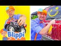 Blippi Learns To Clean Cars Educational Videos For Kids