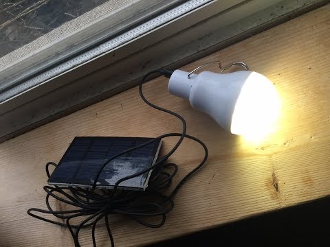 Testing of Solar LED Bulb