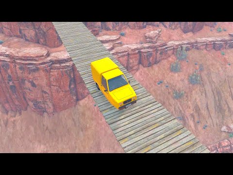 Cars vs Suspension Bridge #1 - BeamNG Drive