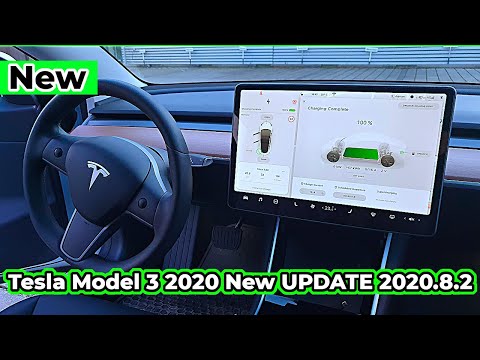 Tesla Model 3 2020 New UPDATE 2020.8.2 Driving Visualization