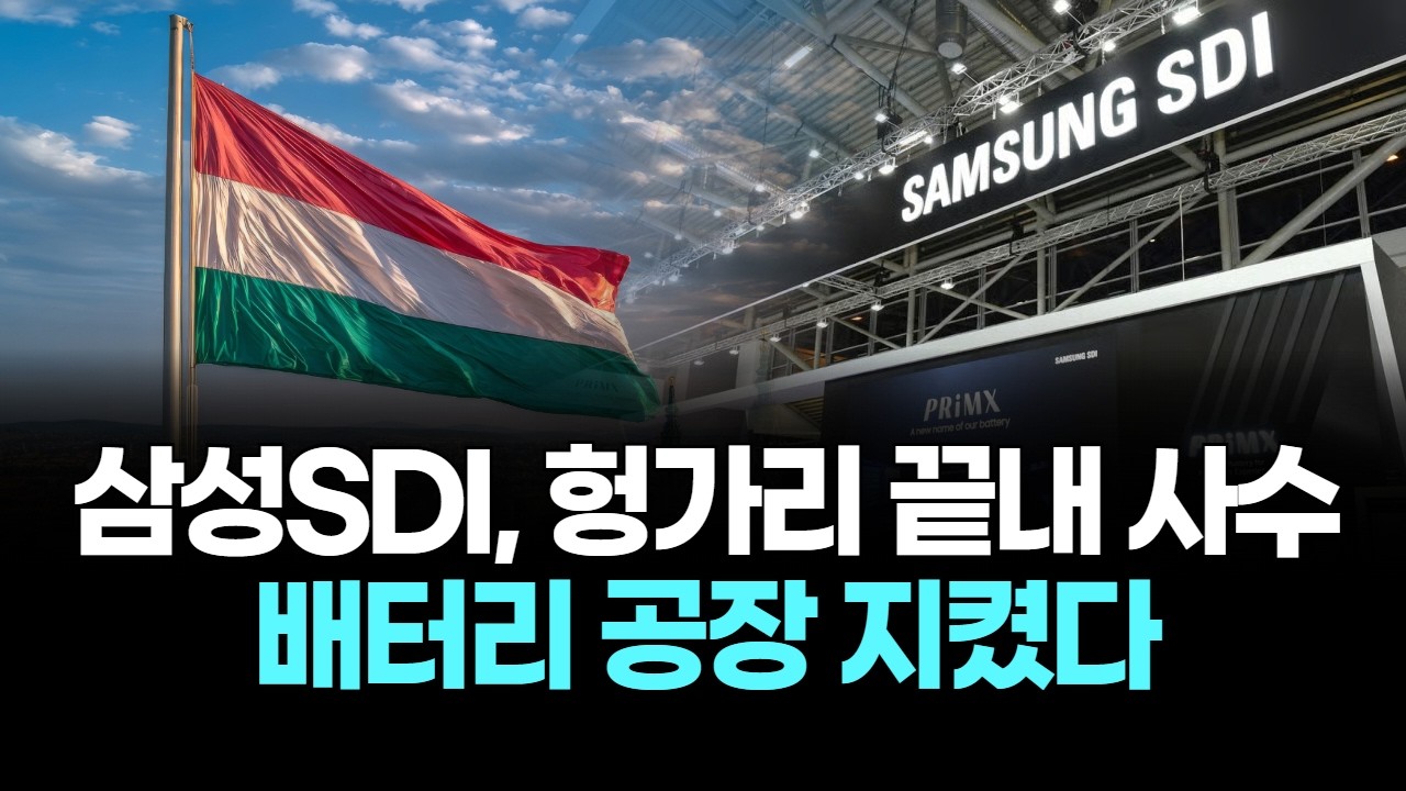 삼성SDI, 헝가리 끝내 사수…배터리 공장 지켰다