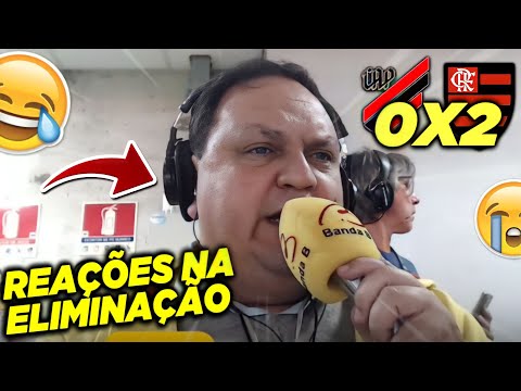 REAÇÕES PARANAENSE NA ELIMINAÇÃO PARA FLAMENGO! REACT ATHLETICO PR 0X2 FLAMENGO