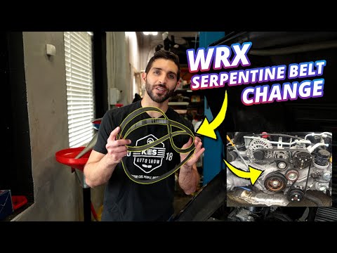 2016 WRX Serpentine Belt Change Subaru FA20 2015-19