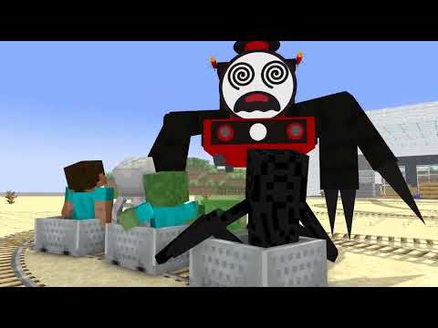 Monster School : CHOO CHOO CHARLES vs TRAIN EATER APOCALYPSE (ATTACK) - Minecraft Animation