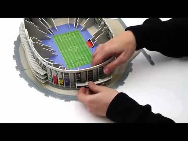 Vídeo relacionado con Puzzle 3D de construcción del estadio de fútbol modelo para ensamblar con nano-bloques - Más de 3500 piezas (Camp NOU)