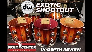 Video thumbnail for DW Drums Collector's Exotic Drum Kit Shootout by Drum Center of Portsmouth