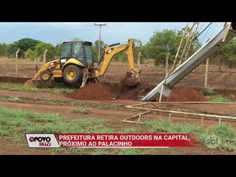 O Povo na TV: Prefeitura retira outdoors implantados sem autorização em área pública