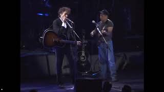 Bob Dylan &amp; Paul Simon duet &quot;The Sound of Silence&quot; LIVE 6 June 1999 Colarado Springs