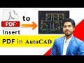 Inserting PDF in AutoCAD | How to Convert PDF into AutoCAD file