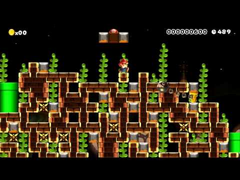 4-4 a rugged ride by omidget ~ SUPER MARIO MAKER ~ NO COMMENTARY 1bd 1be